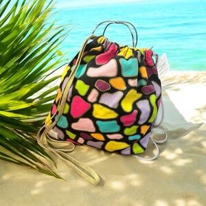 Little Mismatched Multicolor, Two-in-one shoulder bag, Canvas.!